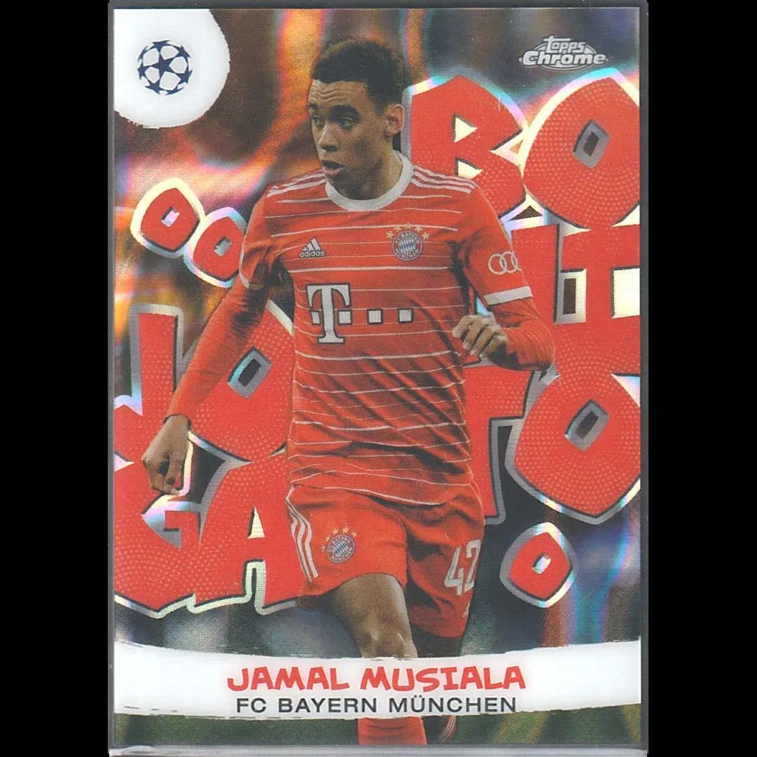 2022/23 Topps Chrome UEFA Club Competitions Jamal Musiala Joga Bonito #JB-6