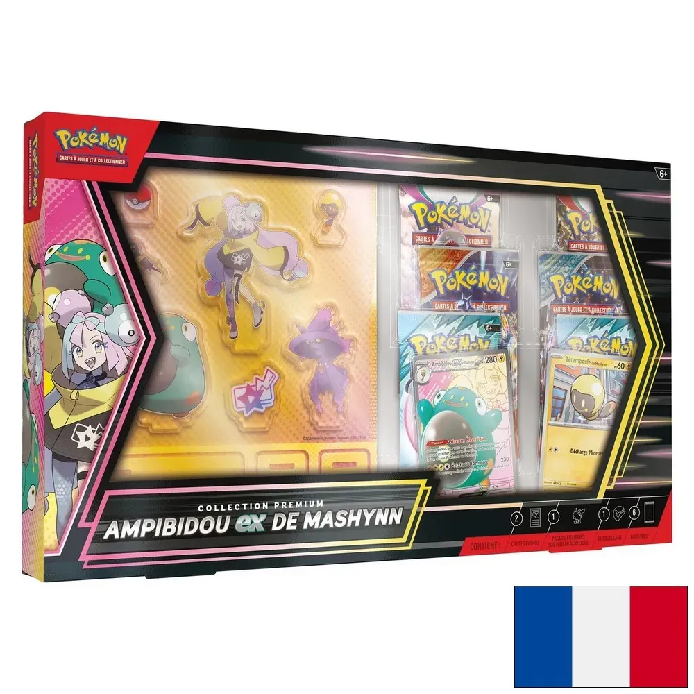 Pokiémon Coffret Collection Premium Ampibidou‑ex de Mashynn