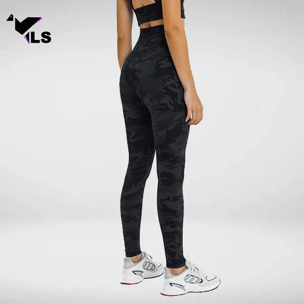 Legging Yoga Camouflage Sanskrit – Image 4