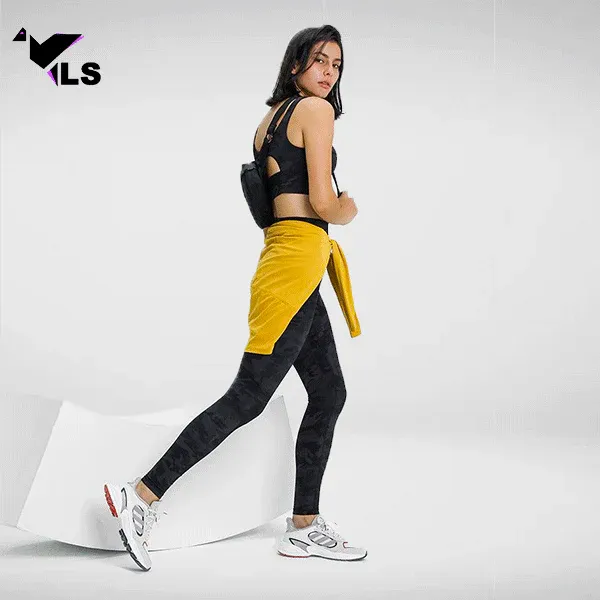 Legging Yoga Camouflage Sanskrit – Image 2