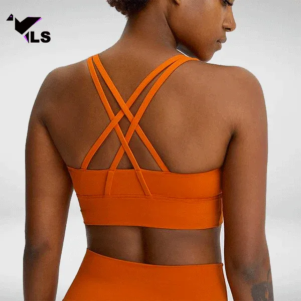 Brassière Yoga Orange Kyla – Image 2
